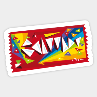 Item S27 of 30 (Skittles Abstract Study) Sticker